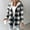 Pink, variant on Women Plaid Hooded Jackets Drawstring Fall Long Sleeve Button Down Shackets Winter Warm Trendy Fashion Loose Clothing