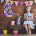thumbnail image 2 of PENGXIANG Easter Bunny Light Folding Rattan Ring Light String Ribbon Lights Easter Bunny Garland Pendant Hanging Ornaments, 2 of 18