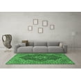 thumbnail image 3 of Ahgly Company Indoor Round Persian Emerald Green Traditional Area Rugs, 3' Round, 3 of 4