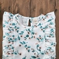 thumbnail image 3 of Kiapeise Toddler Girls Ruffle Sleeveless Print Tops +Elastic Waist Shorts, 3 of 8