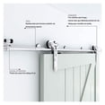 thumbnail image 4 of Sliding Door Hardware Clsoet Track Kit, Stainless Steel For Single Door Hardware Hanger 4-16FT Barn Door Hardware Kit ,Long Lasting, 4 of 7