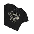 thumbnail image 2 of Jessica Simpson Girls' Smile T-Shirt Color: black Size: 12, 2 of 3