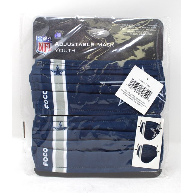 FOCO NFL Dallas Cowboys Masques d'Équipe Jeunesse 2 Unités