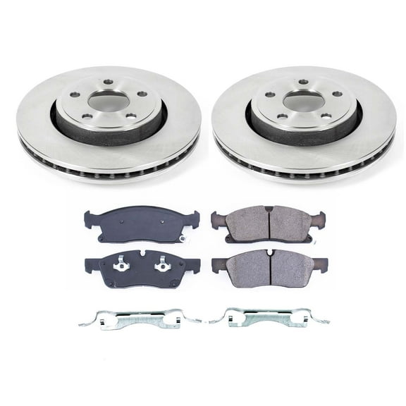 Ultimate Brakes Front Ceramic Brake Pad and Rotor Kit with Hardware WM80308