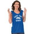 thumbnail image 4 of Save the Winos Rhinoceros Wine Lover Womens Plus Size Graphic Tank Top Brisco Brands 3X, 4 of 5