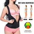 thumbnail image 3 of Womens Sweat Waist Trainer Neoprene Hot Sauna Vest Tummy Control Body Shaper Tank Top for Weight Loss, 3 of 5