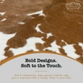 thumbnail image 6 of Honey Calf hide Rug, 3x2 ft, Genuine Leather, Natural Cowhide for Modern & Rustic Decor, 6 of 7
