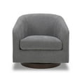 thumbnail image 3 of Better Homes & Gardens Bradford Wooden Base Modern Swivel Accent Chair, Gray, 3 of 15