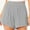 Gray, variant on Kaemgyyd Women's High Waisted Gauze Shorts Breathable Wide Leg Solid Color Summer Beach Vaction Shorts with Pockets
