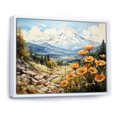 thumbnail image 2 of Designart "Mountainous Buttercup Allure I" Buttercups Floater Framed Wall Art Living Room, 2 of 5