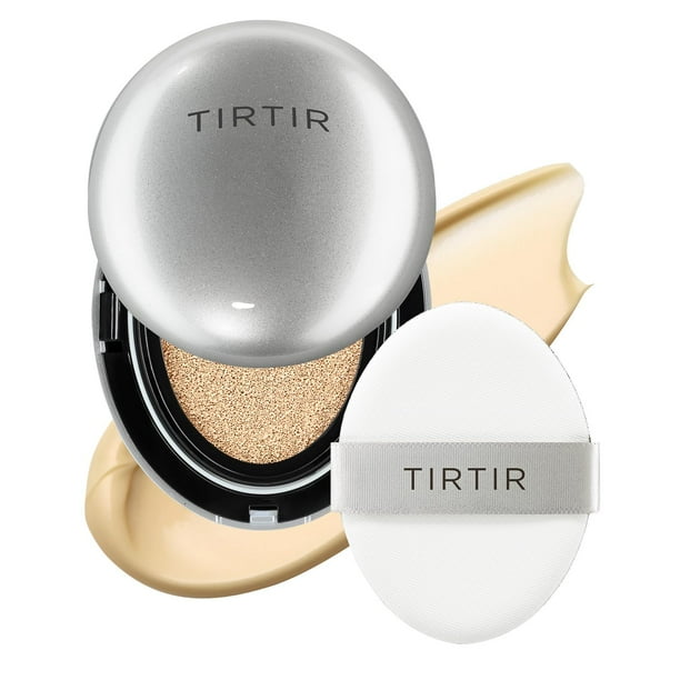 Cushion Foundation TIRTIR Mask Fit Aura Silver #21W Natural Ivory