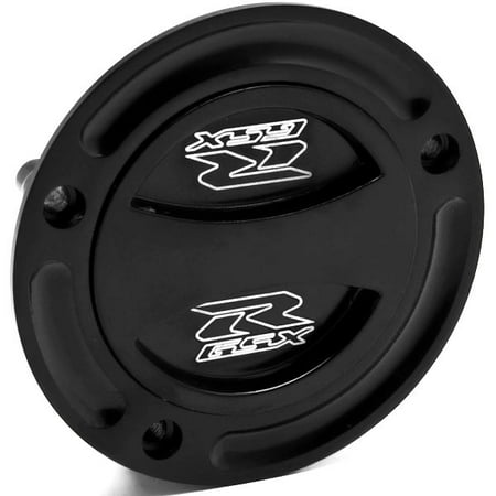 Krator Black Keyless Gas Cap Twist Off Fuel Tank Cap Logo For Suzuki Gladius - SFV650 2009