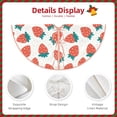 thumbnail image 3 of Rateoe Strawberries Pattern Christmas Tree Skirt with Ties , Christmas Tree Decorations, Farmhouse Christmas Decor Xmas Holiday Decorations-36", 3 of 6