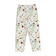 thumbnail image 4 of Xecao Wildflower Watercolor Women's Straight Lounge Pajama Pants: The Epitome of Relaxed Sleepwear, 4 of 9