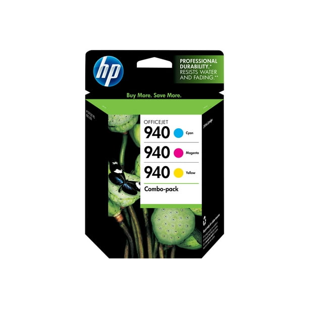 HP 940 - 3-pack - Jaune, cyan, magenta - original - Officejet - Cartouche d'Encre - pour Officejet Pro 8000, 8500, 8500 A909a, 8500A A910a, 8500A A910d