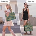 thumbnail image 6 of Large Capacity Tote Bag,Teal Gold Marble Pattern Handbag Fashion Luxury Tote Bag,15.7"x13"x 5.1" Inches,Laptop Compatible, 6 of 6