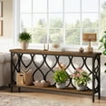 thumbnail image 7 of Tribesigns 70.9" Industrial Console Sofa Table, 2-Tier Entryway Accent Table Behind Couch for Living Room, Hallway, Entry, Rustic Brown, 7 of 7