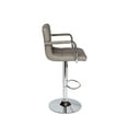 thumbnail image 2 of Bronte Living Leatherette Bar Stool 360 Swivel High Backrest Adjustable Height Base with Hard Floor Protection Plastic - Series Grace - Set of 2, 2 of 6
