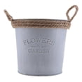 thumbnail image 2 of 3 Piezas De Cubos De Hierro, Lazo De Cuerda Elegante Lamentable Para Jardín, Baño Soledad Cubo Shabby Holder, 2 of 10