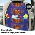 thumbnail image 5 of Xecao Peace And Love Pattern Car Seat Back Protector 2 Pack Large Capacity Pocket, Kick Mats Back Seat Protector, 5 of 8
