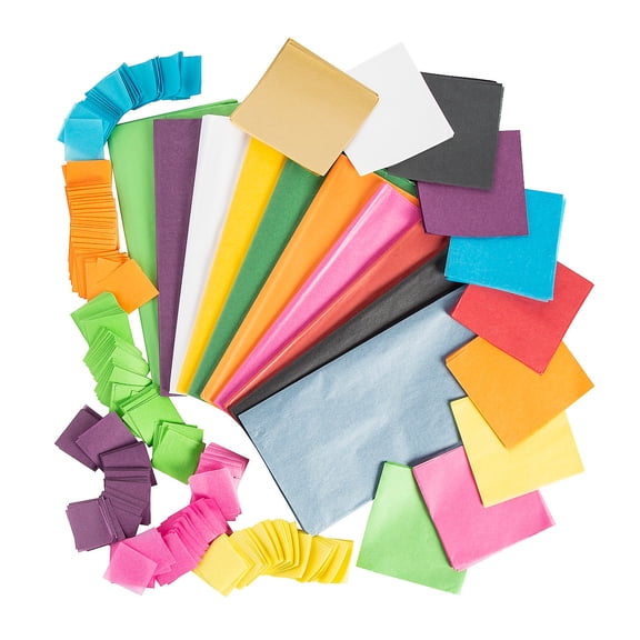 Fun Express Bulk 5600 Pieces Makerspace Tissue Paper Assortment