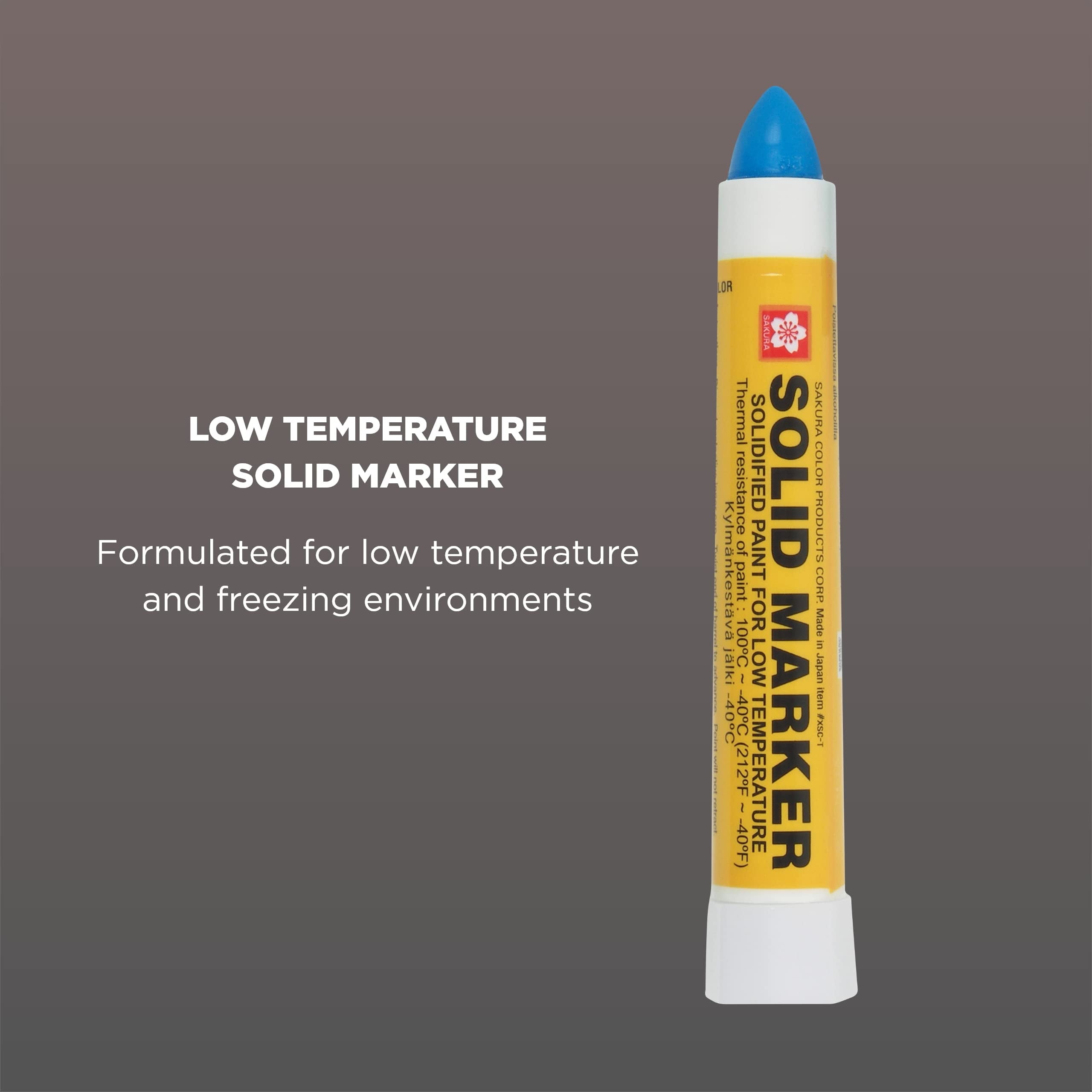 Sakura Solid Paint Markers with Twist Up Tip - Low Temperature Permanent Marker Pens - Window, Wood, & Glass Marker - Blue Paint - 1 Pack