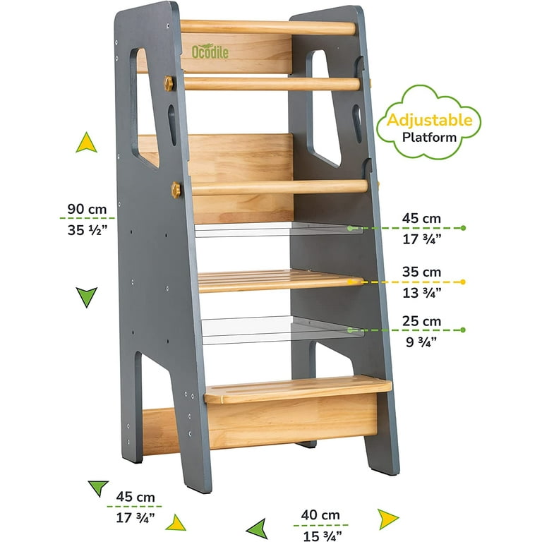 Toddler Standing Tower Safe Montessori Step Stool for Toddlers