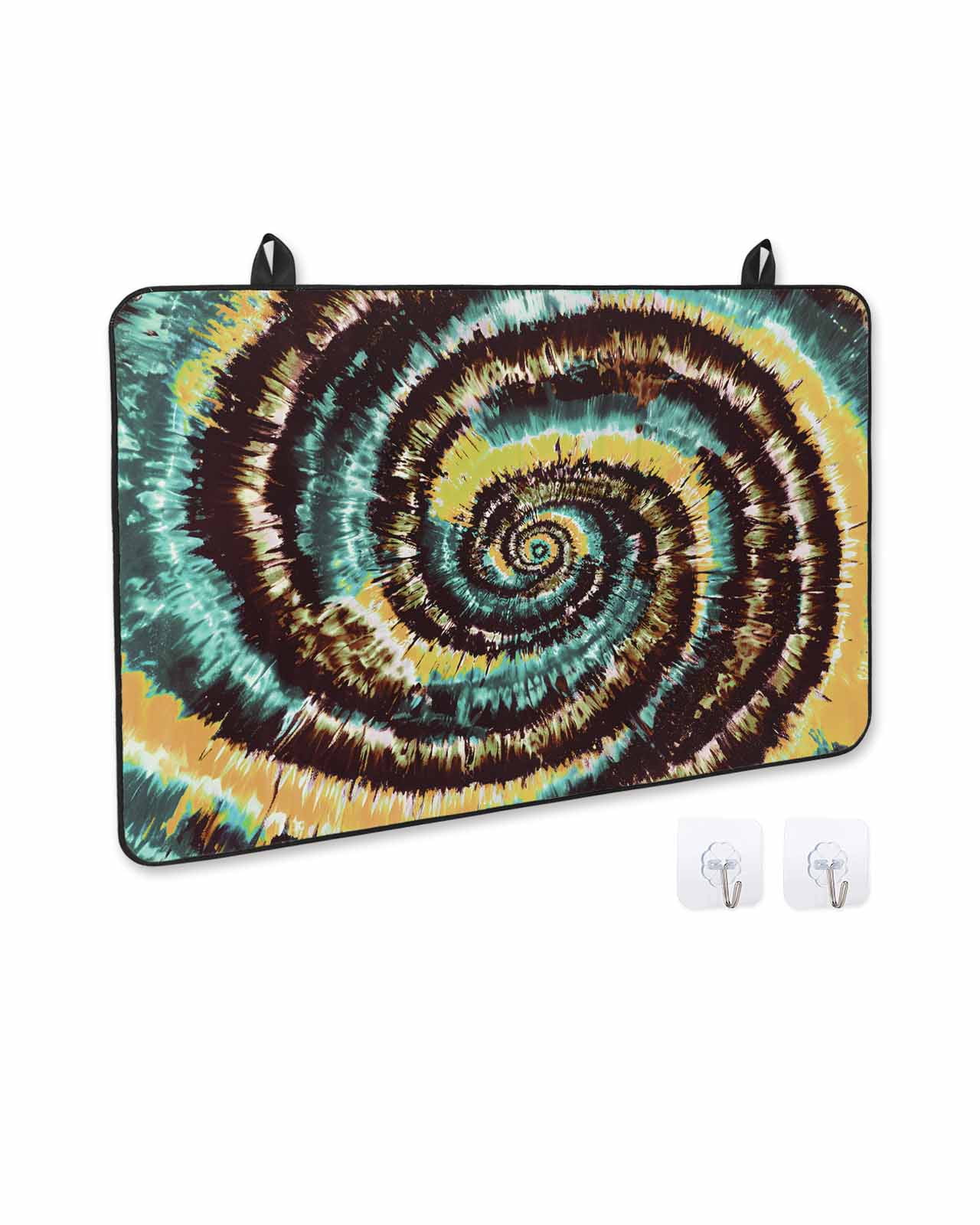 nqOlkjepod Large Induction Cooktop Protector Mat 36"x21", Abstract Art Stove Top Covers for Electric Stove, Colorful Ethnic Geometric Modern Decorative Stove Burner Cover Mats, Glass Top Stove Cover