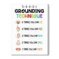 thumbnail image 1 of Mental Health Grounding Poster, 5 Senses Exercise for Anxiety and Stress, Office Wall-Art for Counselor, Classroom, Home Decor poster Unframed12x18inch(30x45cm), 1 of 1