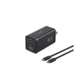 thumbnail image 1 of Cargador USB C Baseus 65W, 3 puertos, GaN plegable, para iPhone, 1 of 7