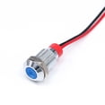 thumbnail image 2 of 4 Pcs 10mm LED Indicator Light 12-24V Waterproof Signal Light Metal Panel Light - Yellow, 2 of 7