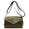 Bolso de hombro compuesto para mujer PU resistente a los arañazos con cremallera Lady Party (verde)