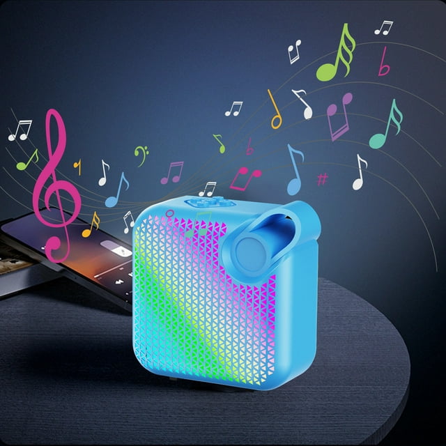 Altavoz Bluetooth multifuncional RGB colorido de alta batería y baja latencia con efecto de área amplia 5.3 Altavoz Bluetooth de plástico