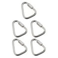 thumbnail image 2 of Transemion Portable Outdoor Carabiner Keychain Stainless Steel Quick Link 8mm 5Set, 2 of 6