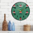 thumbnail image 3 of Yayeee Wall Clock Battery Operated 9.5" Silent Quartz Non-Ticking for Living Room Decor, Christmas Trees, 3 of 8