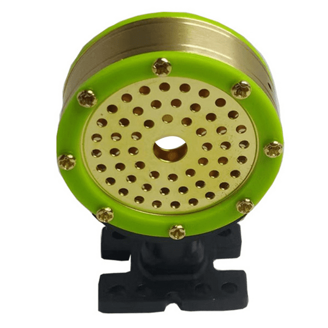 Micro à Grand Diaphragme 34mm pour Enregistrement Studio, 1 x Microphone, Vert & Or