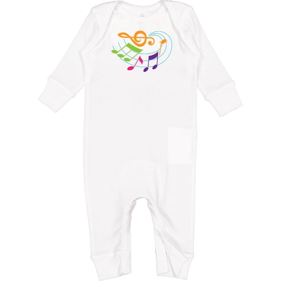 Inktastic Music Notes Musical Baby Romper Coveralls