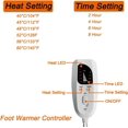 thumbnail image 3 of Electric foot warmer for under-desk use, fast heating, 6 temperature settings, 4 timers, brown, 3 of 5