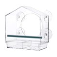thumbnail image 3 of Transparent Acrylic Triangle Bird Feeder for Outdoors Durable and Stylish Design for Home and Bird Watching, 3 of 4