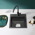 thumbnail image 4 of Drop-in Kitchen Sink Single Bowl  Stainless Steel Kitchen Sink Handmade  Inches Deep Top-Mount Kitchen Sink with Hole, 4 of 6
