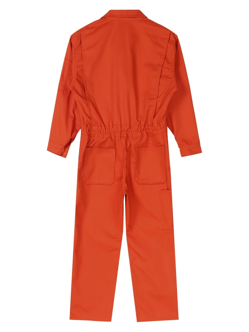 inhzoy Mens One Piece Work Jumpsuit Long Sleeve Zip-Up