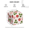 thumbnail image 4 of Yiaed Strawberries And Leaf Print Tissue Box Cover, PU Leather Decorative Organizer for Tabletop, Bathroom, Car, Office Creative Decorative, 4 of 7