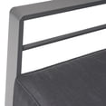 thumbnail image 4 of GDF Studio Crested Bay Outdoor Aluminum Club Chair Chat Set with Chaise Lounges, Gray and Dark Gray, 4 of 13