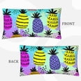 thumbnail image 3 of Bingfone Graffiti Pineapples Printed Pillowcase 20x36 inches - Standard Pillow Cases with Envelope Closure,Gifts for Women Men, 3 of 9