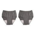 thumbnail image 3 of mmirethe sous-Vêtements Lavables pour Hommes pour Incontinence Culottes Réutilisables Pantalon 100CC Gris Foncé LLL 2Ensemble, 3 of 5