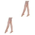 thumbnail image 3 of Qarigey Calentadores de piernas para mujeres y niñas, calcetines largos sin pies, medias de Ballet de baile de invierno y otoño Type2 NO2, 3 of 6
