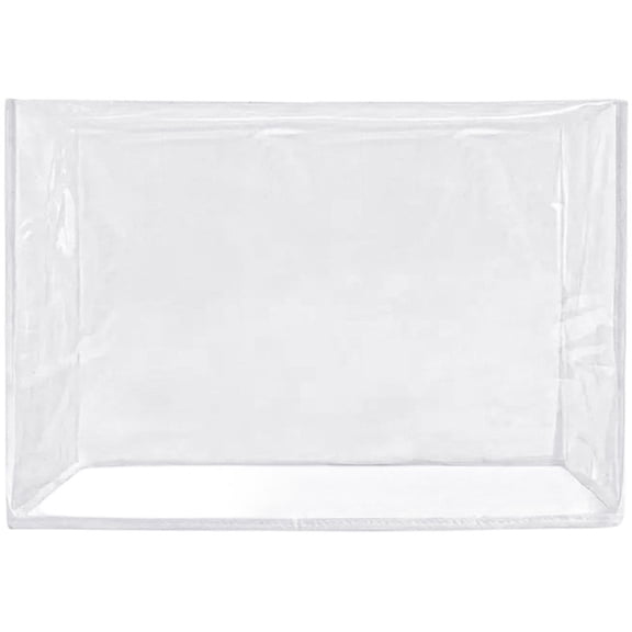 vlrwzc Clear PVC Sewing Machine Cover Waterproof Sewing Machine Dust Cover With Pockets Protective Cover for Most Machines