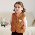 thumbnail image 3 of GYRATEDREAM Baby Boys Girls Fleece Vest Zip Up Cute Bear Jackets Fuzzy Fall Winter Warm Clothes Newborn Outwear for Toddler Infant 0-3Y, 3 of 8