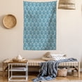 thumbnail image 2 of Victorian Tapestry, Fashionable Modern Country Style Abstract Illustrated Antiquity Vintage, Wall Hanging for Bedroom Living Room Dorm Decor, 40W X 60L Inches, Navy Blue Cream, by Ambesonne, 2 of 5