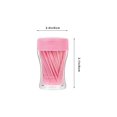 thumbnail image 2 of 200pcs Double-head Toothpicks Plastic Oral Care InterFloss Cleaners (Pink), 2 of 4